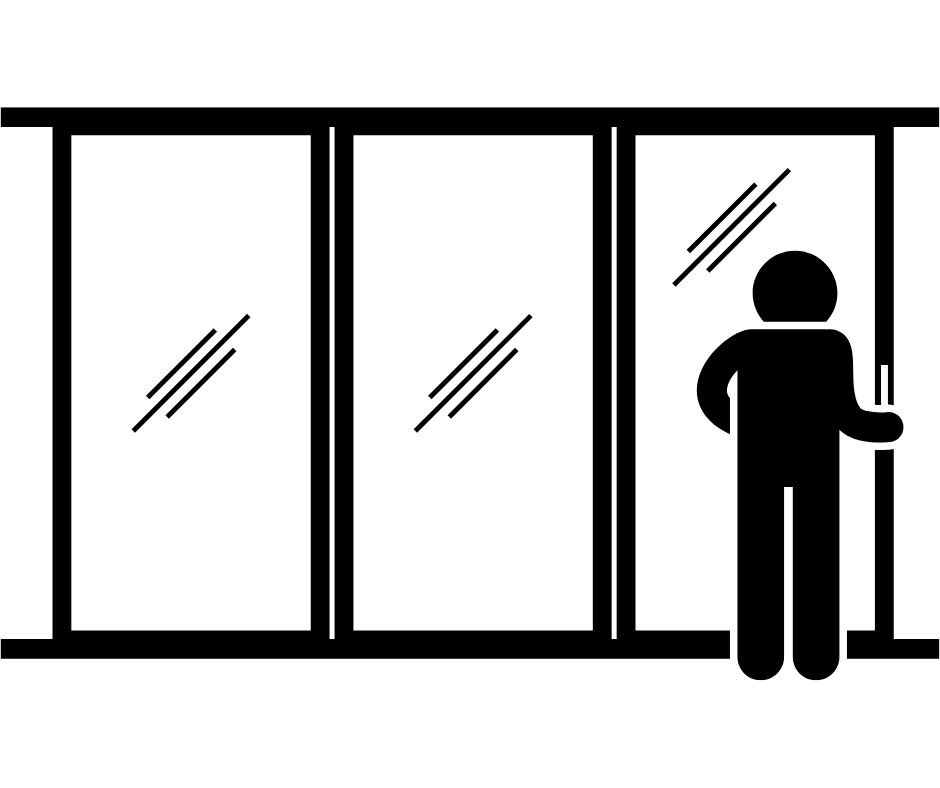 In/Out Sliding Glass Door